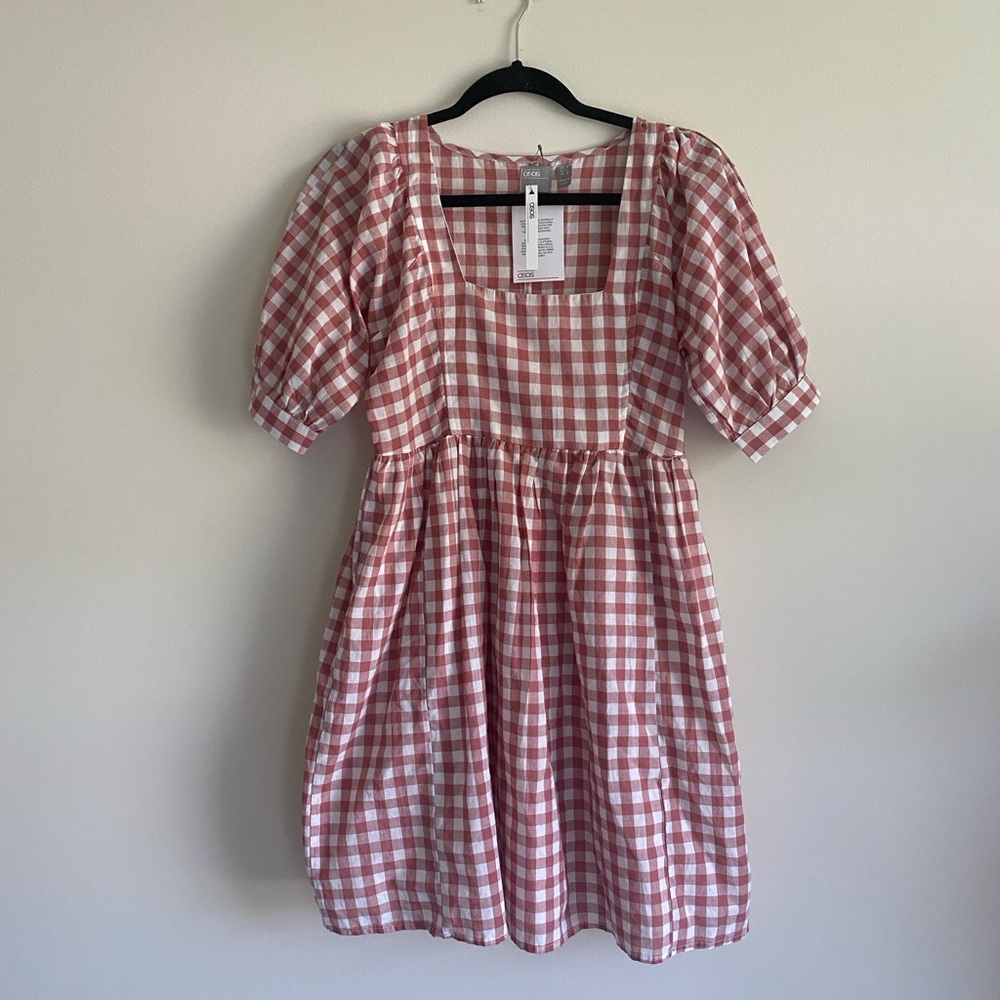ASOS gingham check dress